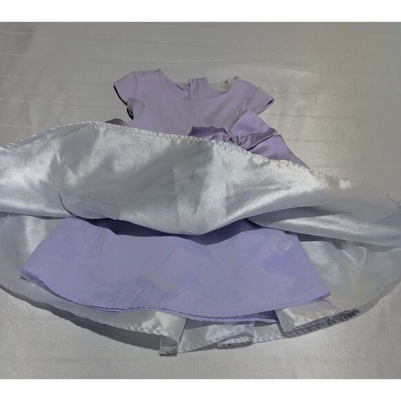 H&M Disney Frozen Elsa Dress 3T-4T Dress Up Play Bow Purple - Picture 3 of 9